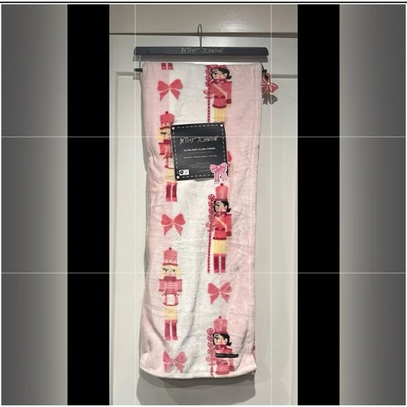 Betsy Johnson pink nutcracker blanket - Picture 1 of 4